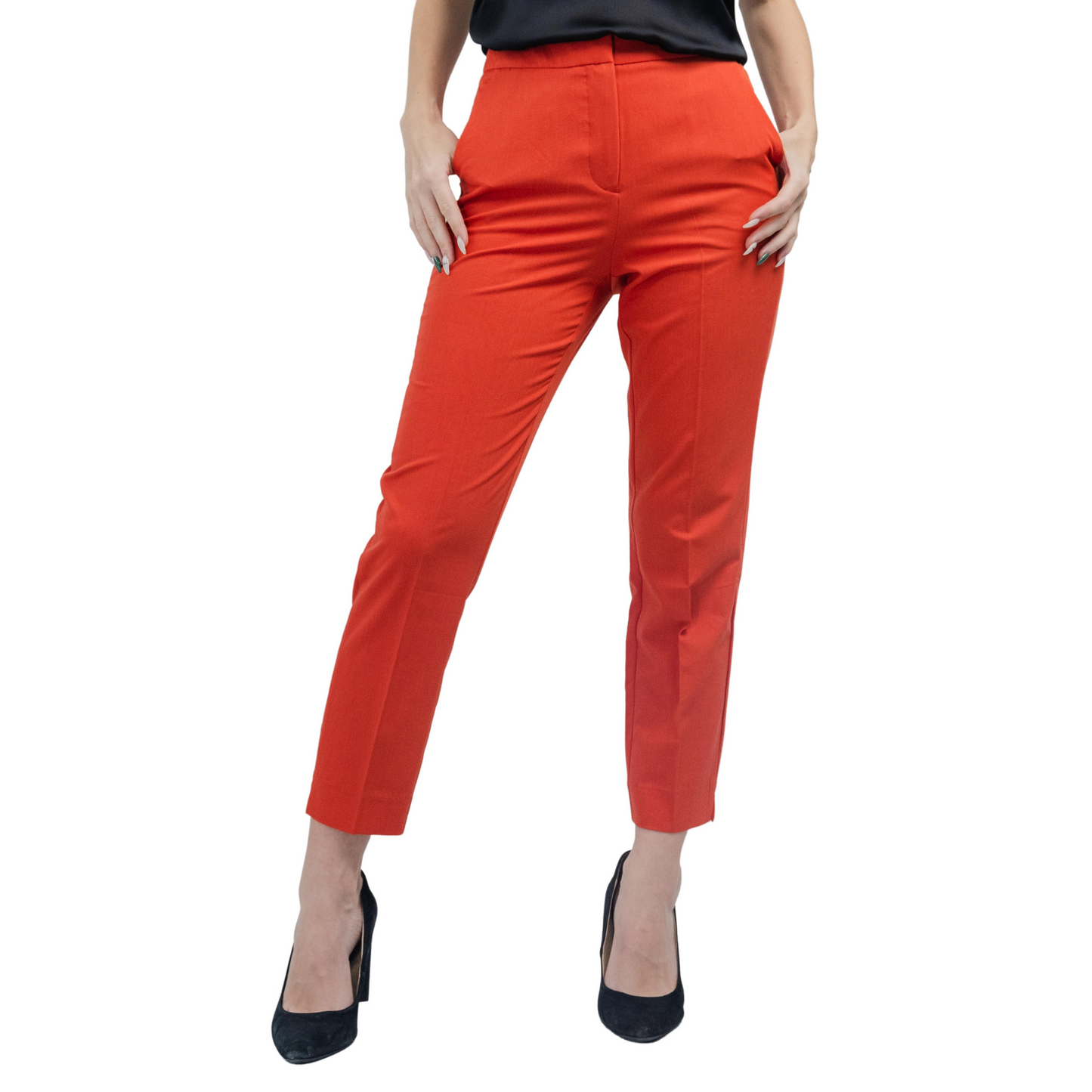 Women's Casual High Waisted Slim Fit Work Pants