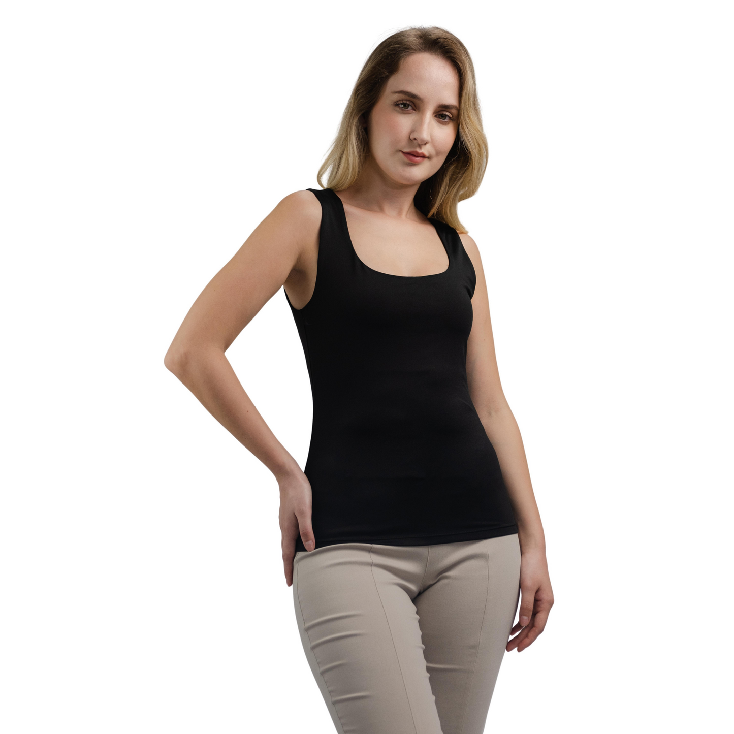 Women's Basic Aesthetic Slimming Tank Top for Summer Casual – Sandy and Sid