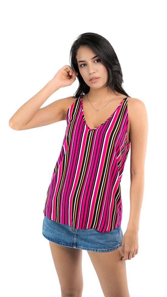 Women's Tank Tops Casual V Neck Sleeveless Stretchy Spaghetti Strappy Cami Top