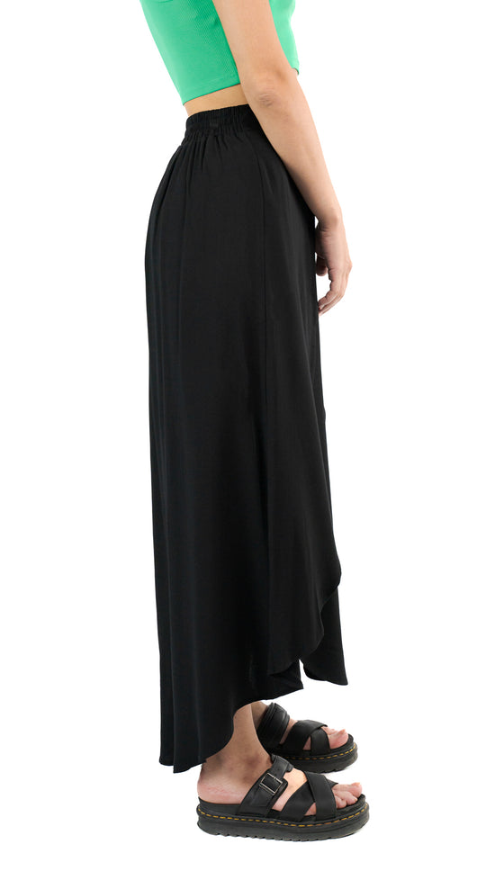 Women's Split Maxi Skirts Casual High Waist Summer Double Split